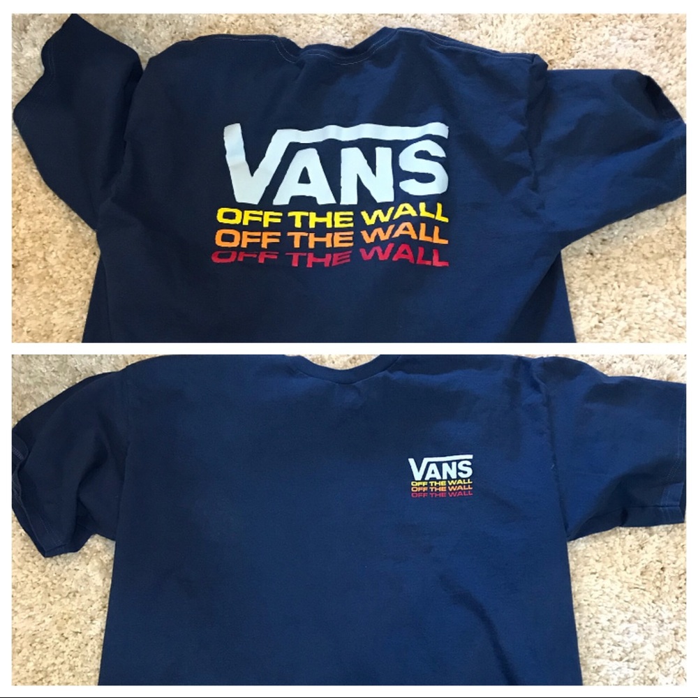 Vintage 1989 vans off the wall shirt.